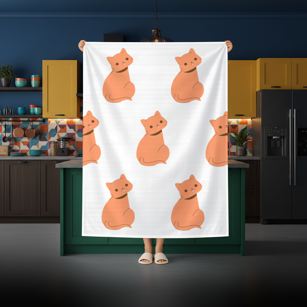 furry feline friends Rectangular Tablecloth