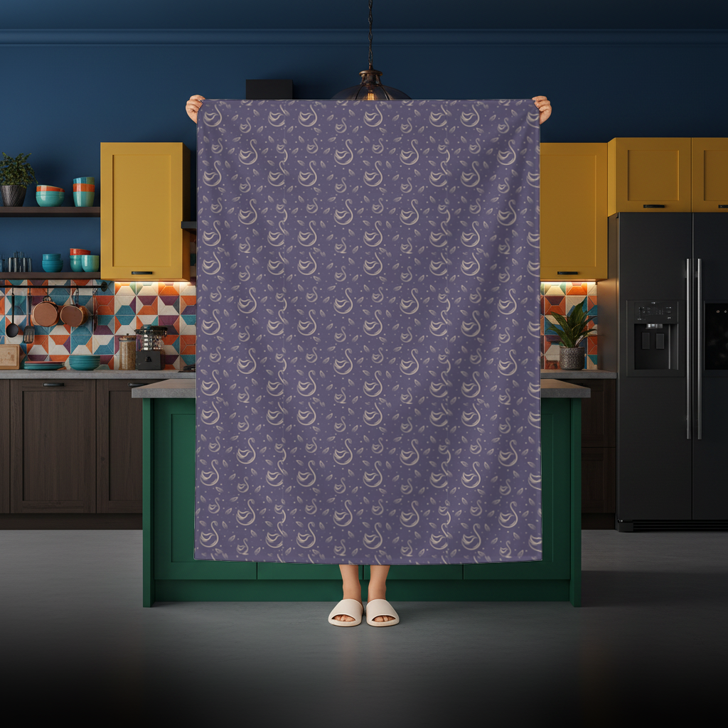 kuğu pattern deseni Rectangular Tablecloth