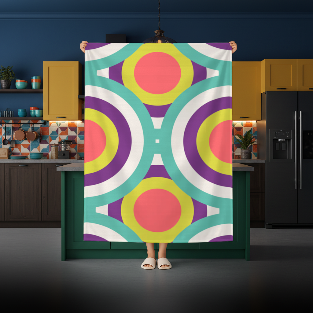 Colorful Geometric Circle Pattern 