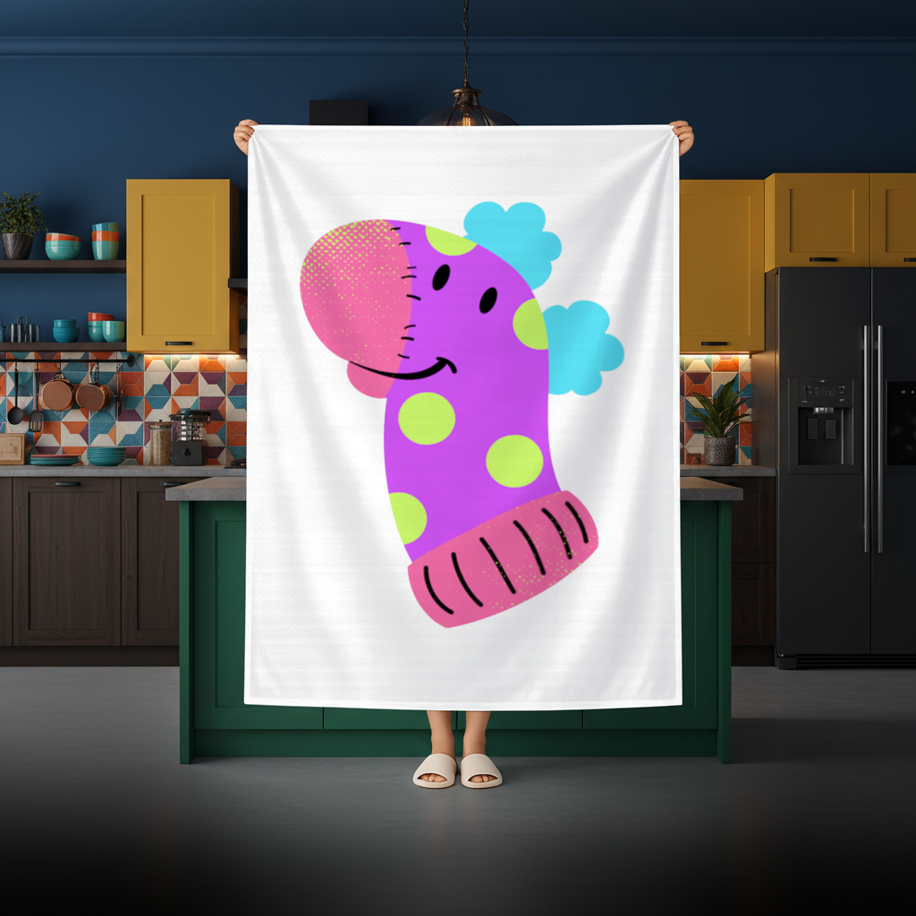 Cute Colorful Dinosaur Illustration 