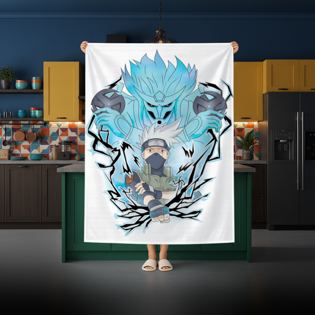 Kakashi Hatake  The Copy Ninja of the Leaf Rectangular Tablecloth