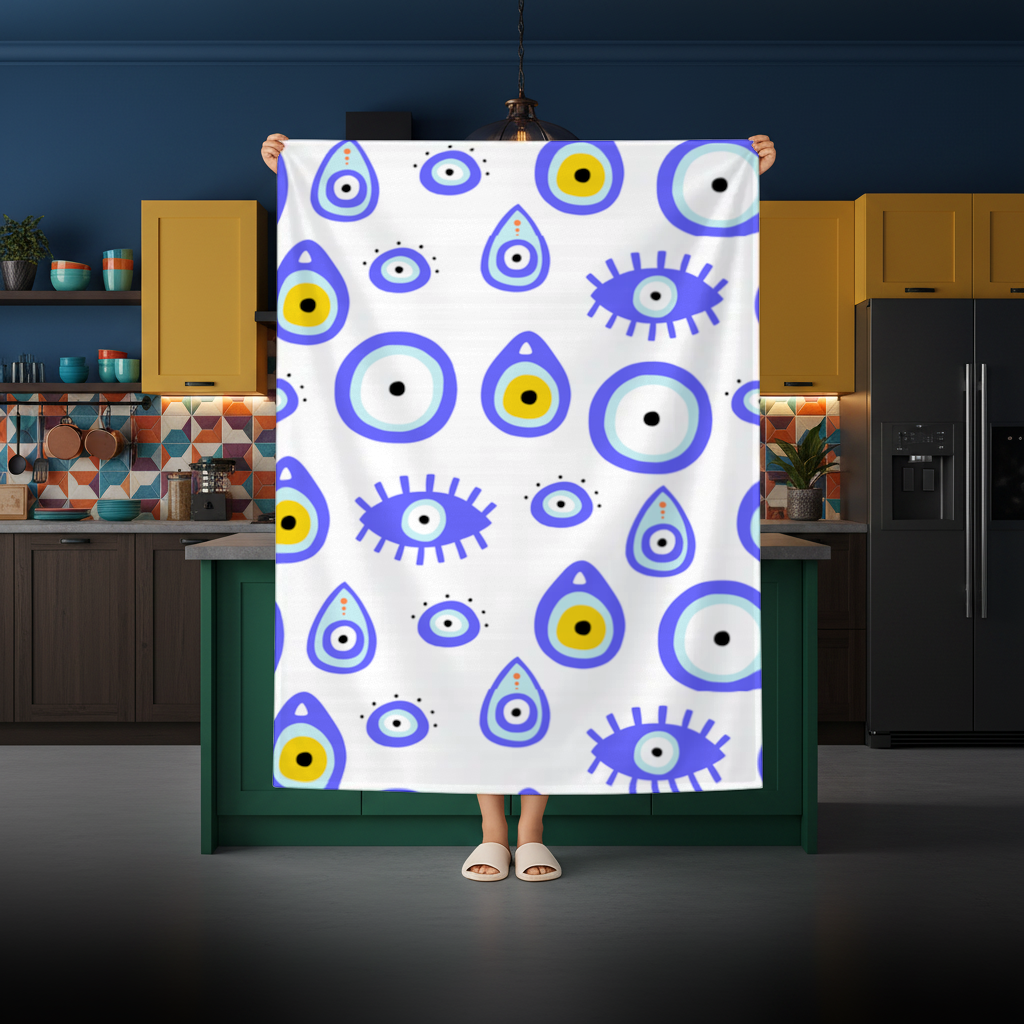 Evil Eye Pattern Rectangular Tablecloth