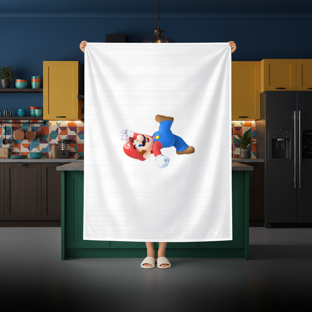 Retro Pixel Hero Design Rectangular Tablecloth