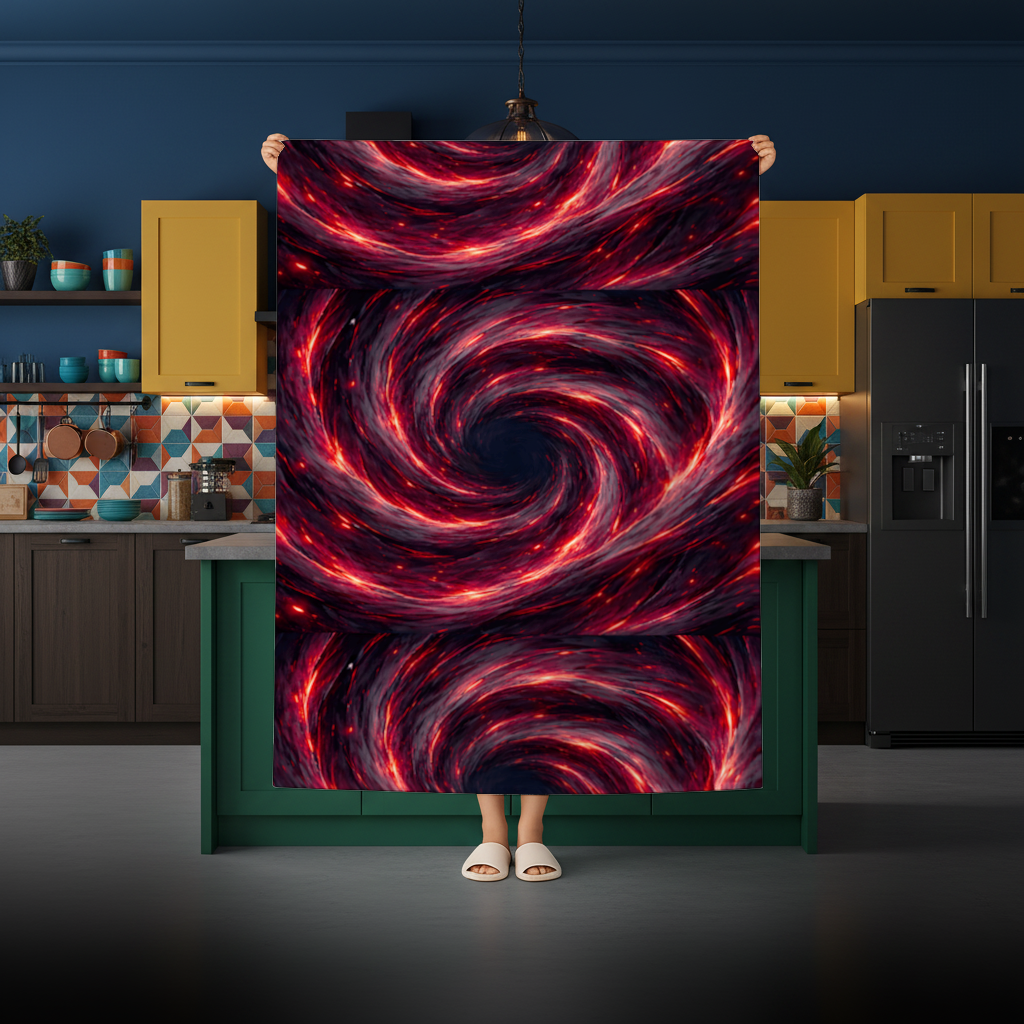 Uchiha Brothers Eternal Black Flames of Amaterasu Rectangular Tablecloth