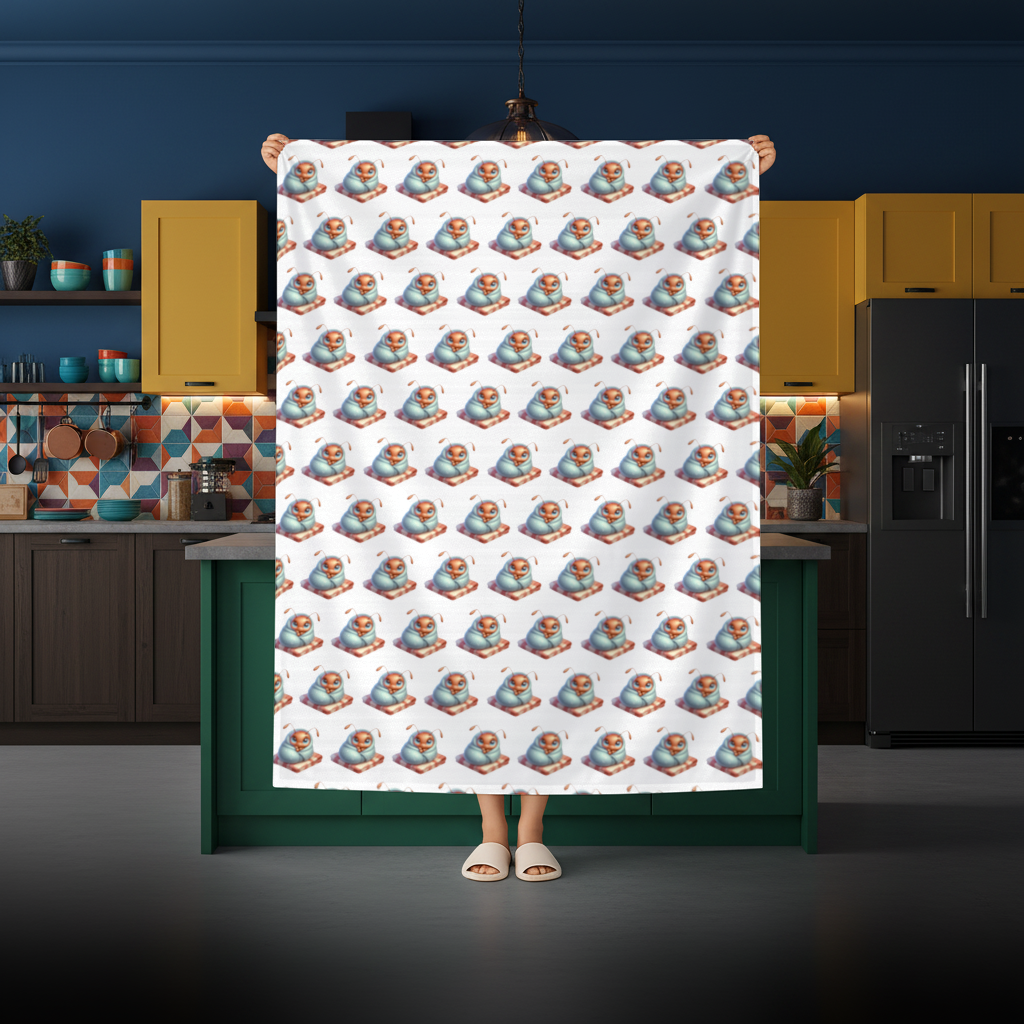 Kawaii Baby Ant Wrapped in Blanket Rectangular Tablecloth