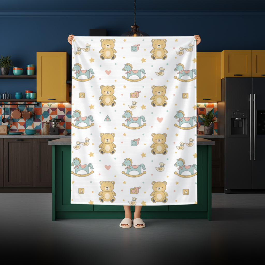 Cute Toy Pattern Kids Background