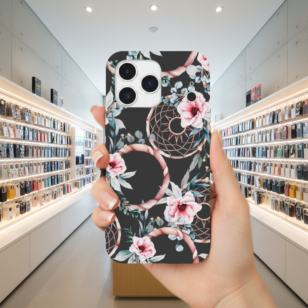 Boho Floral Dreamcatcher Pattern iPhone 17 Pro Max Case