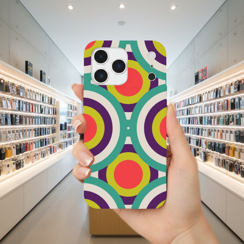 Colorful Geometric Circle Pattern iPhone 17 Pro Max Case