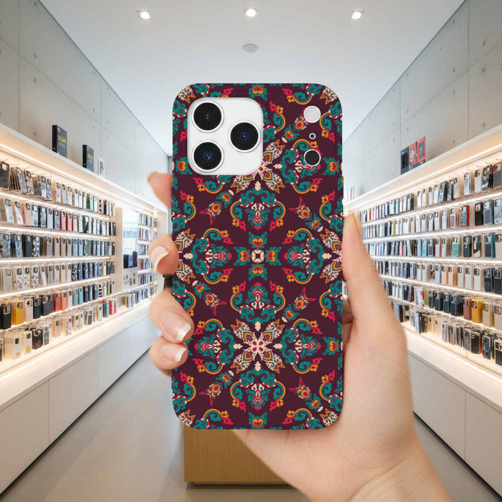 Colorful Ottoman Inspired Mandala Pattern iPhone 17 Pro Max Case