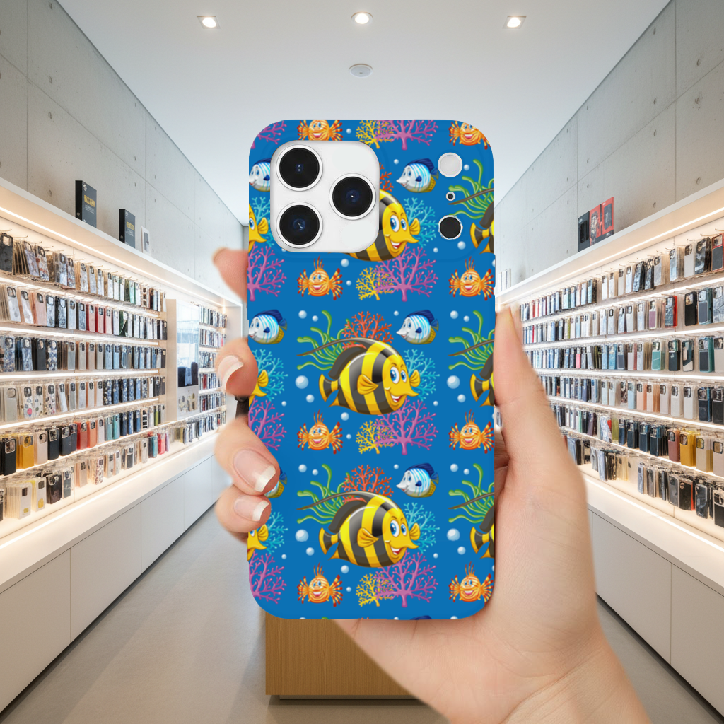 Colorful Tropical Fish and Coral Reef Pattern iPhone 17 Pro Max Case