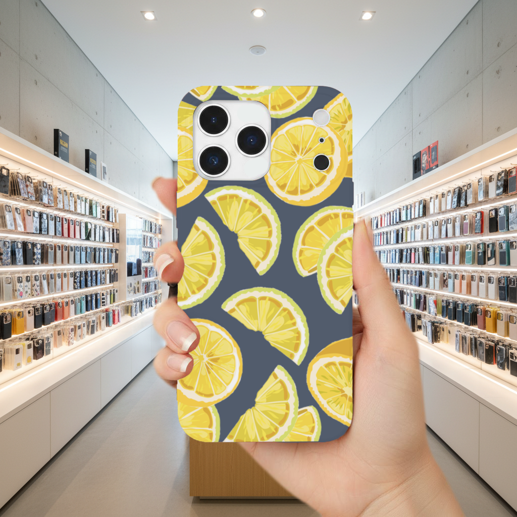 Fresh Lemon Slices Vibrant Summer Pattern iPhone 17 Pro Max Case