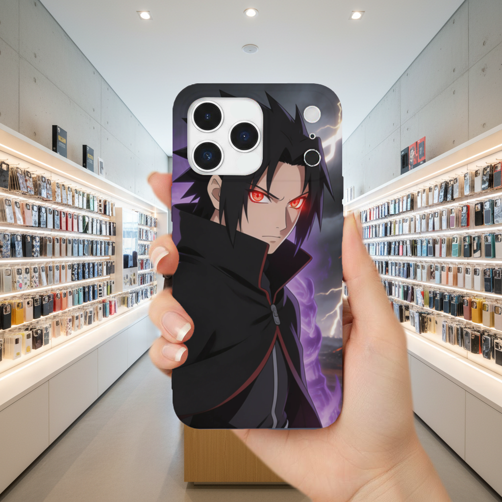 Sasuke Eternal Mangekyo Power Rise iPhone 17 Pro Max Case