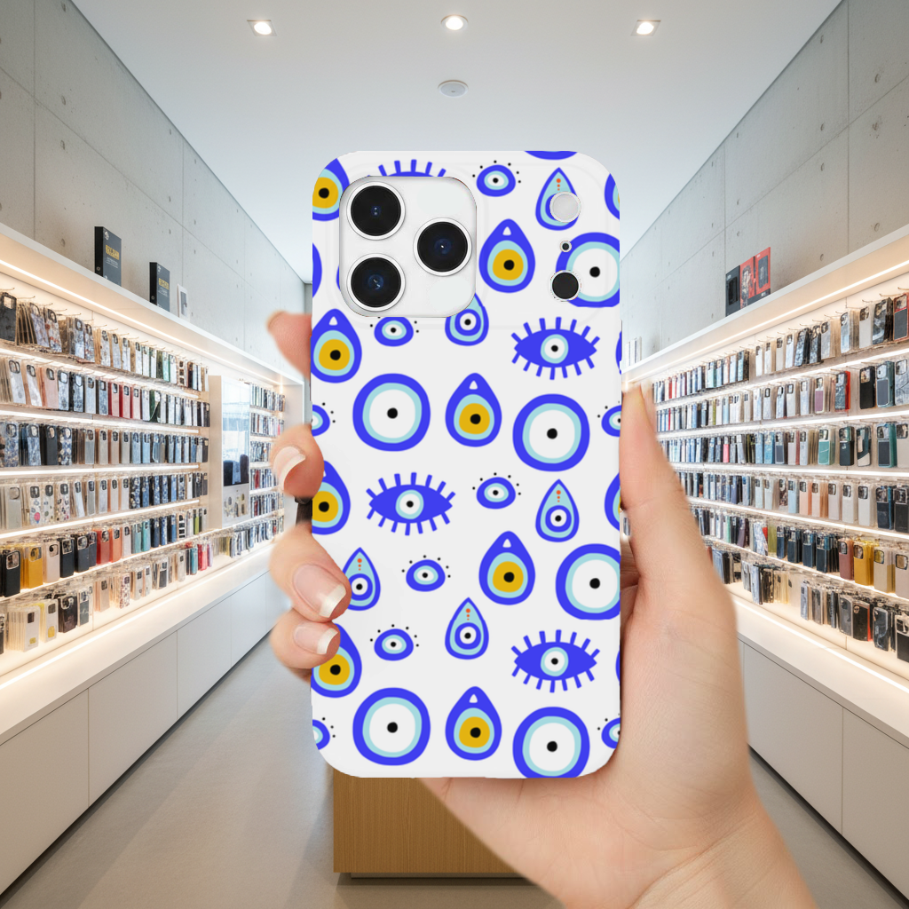 Evil Eye Pattern iPhone 17 Pro Max Case