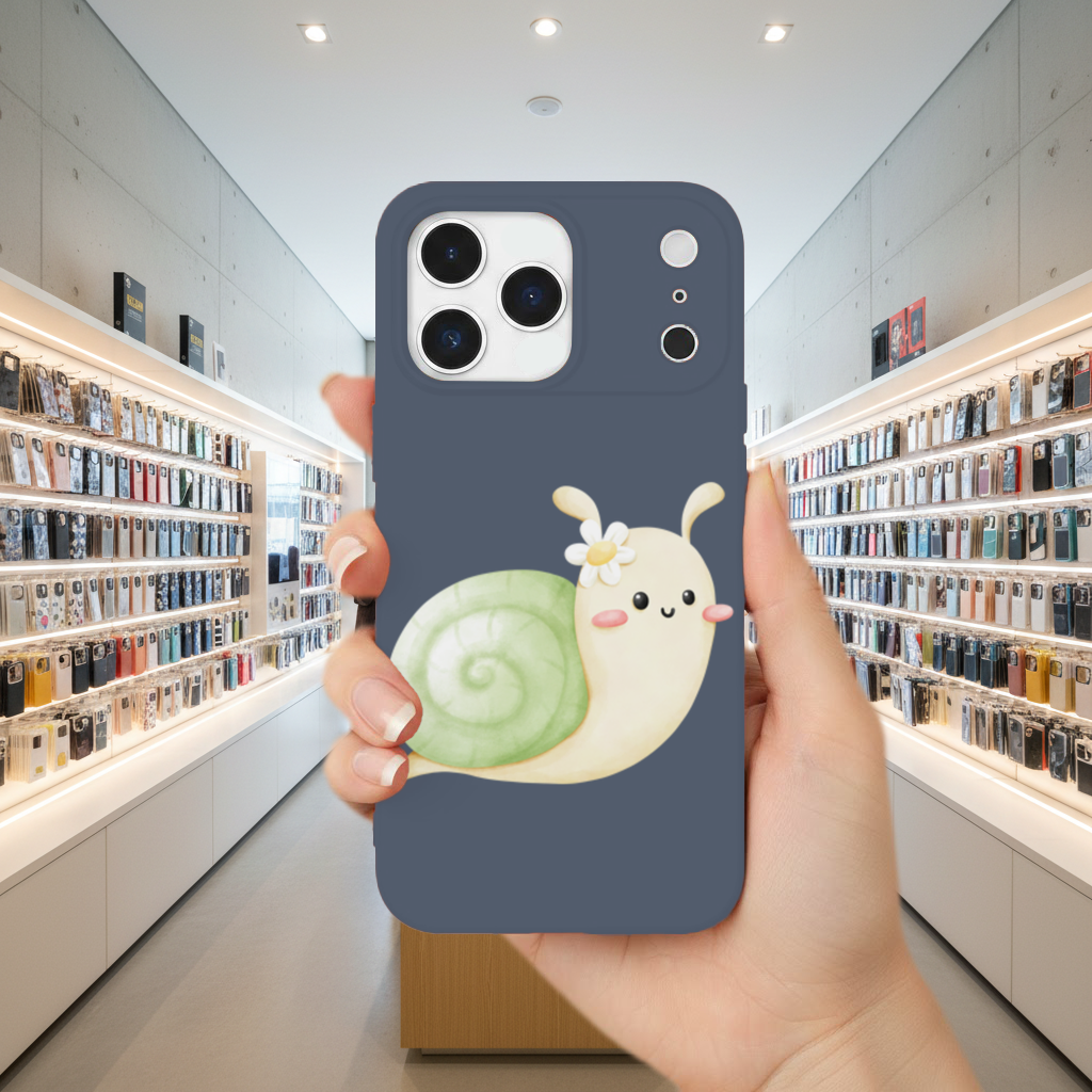 Cute Snail Illustration iPhone 17 Pro Max Case