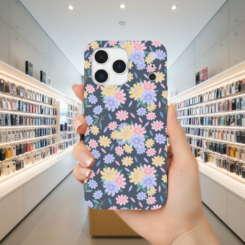 Colorful Pastel Spring Floral Pattern iPhone 17 Pro Max Case