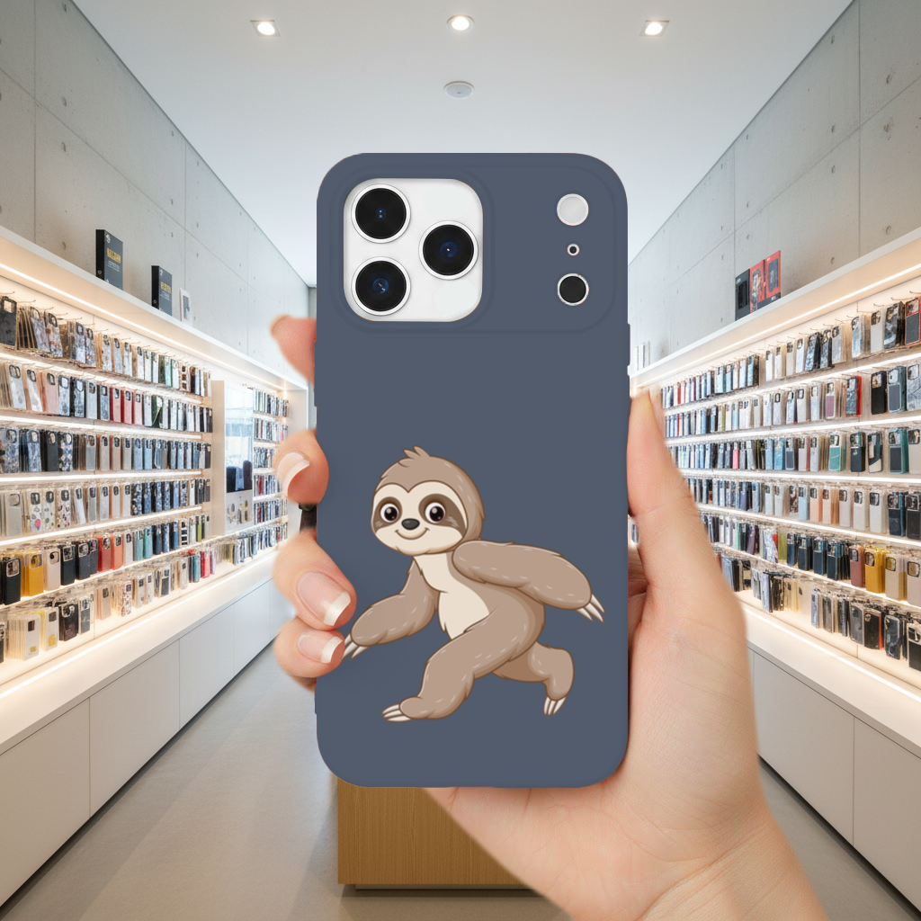 Cute Joyful Walking Sloth iPhone 17 Pro Max Case