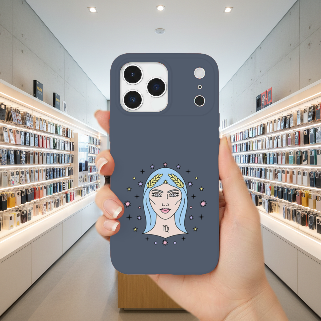 Virgo Zodiac Mystical Woman and Stars iPhone 17 Pro Max Case
