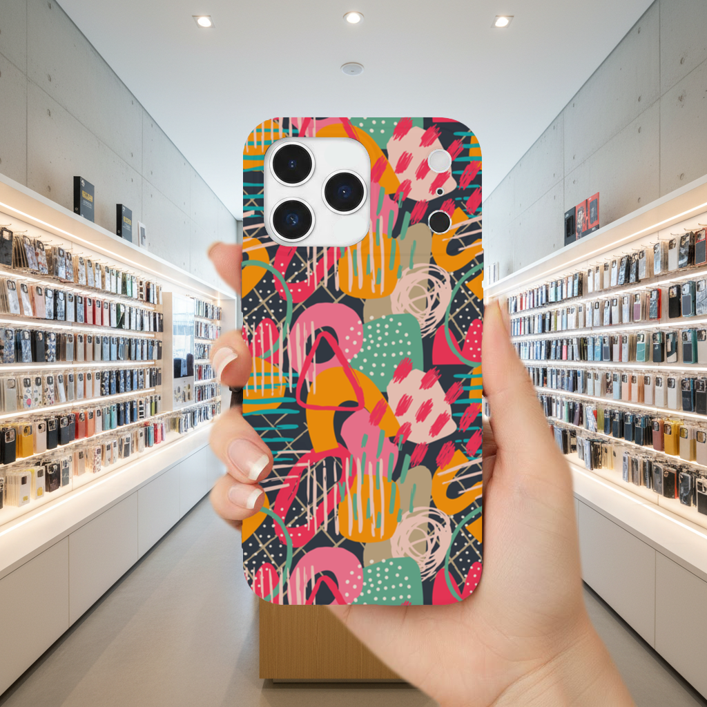 Abstract Geometric Doodle iPhone 17 Pro Max Case