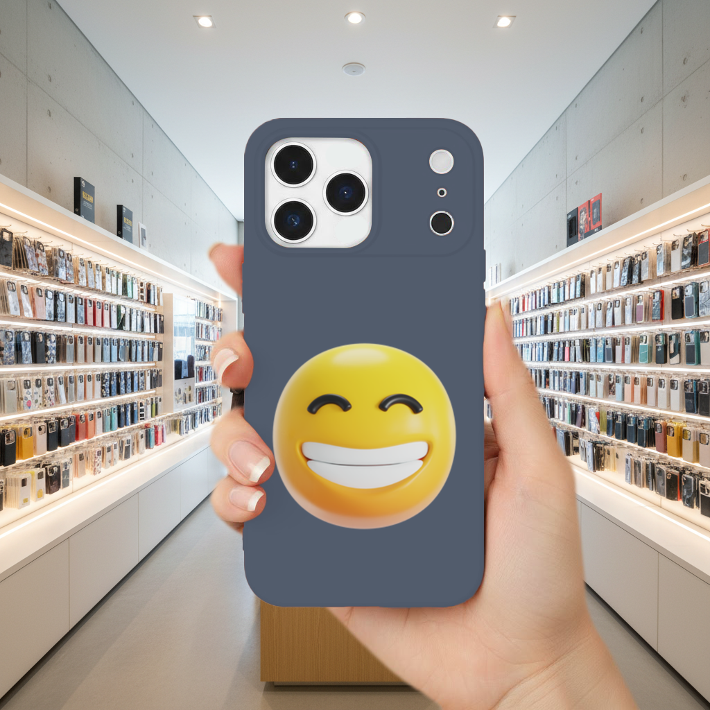 3D Smiling Emoji iPhone 17 Pro Max Case