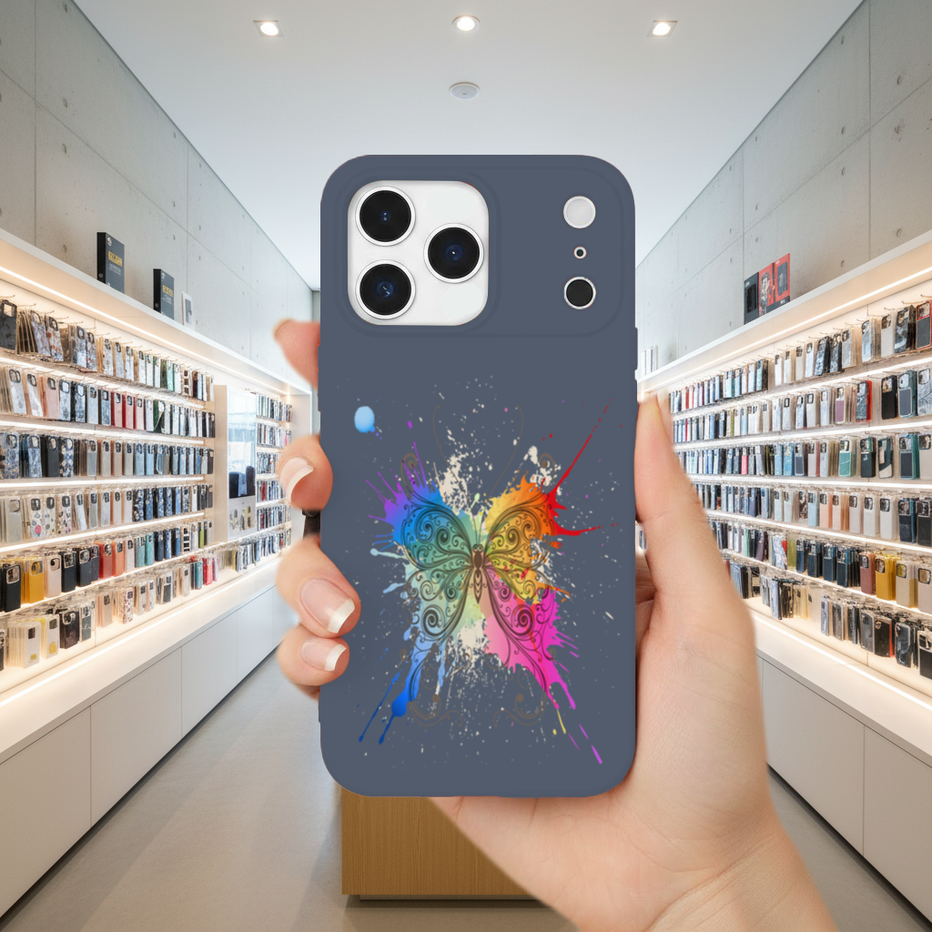 Colorful Watercolor Butterfly iPhone 17 Pro Max Case