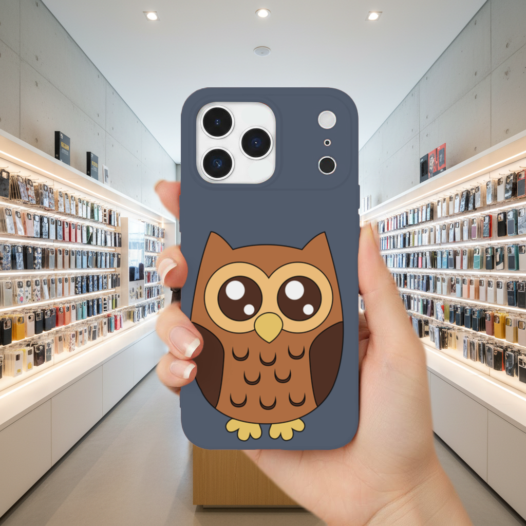 Cute Brown Owl iPhone 17 Pro Max Case