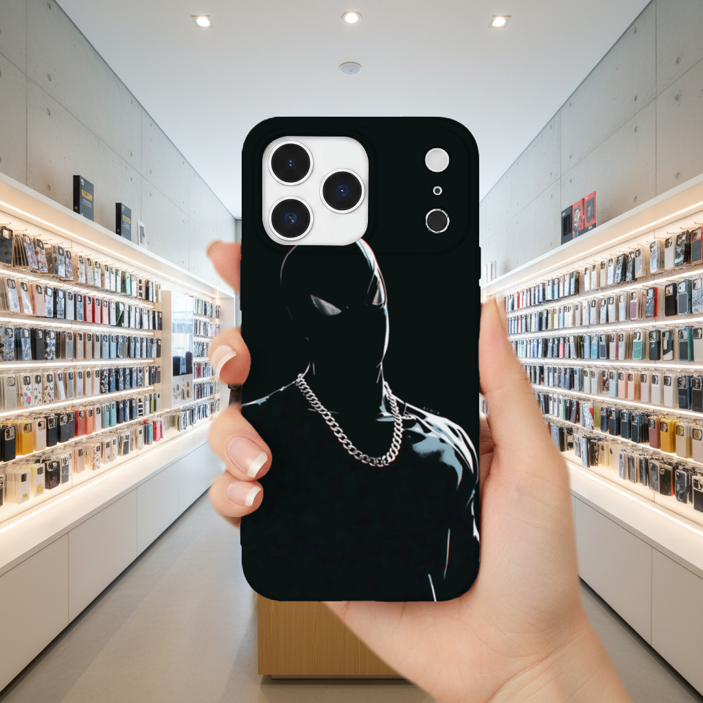 Masked Hero Silver Chain iPhone 17 Pro Max Case