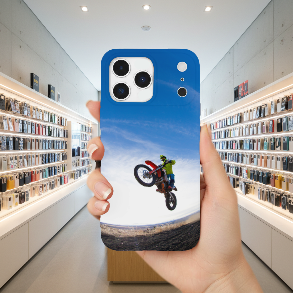 Motocross Mid Air Jump iPhone 17 Pro Max Case