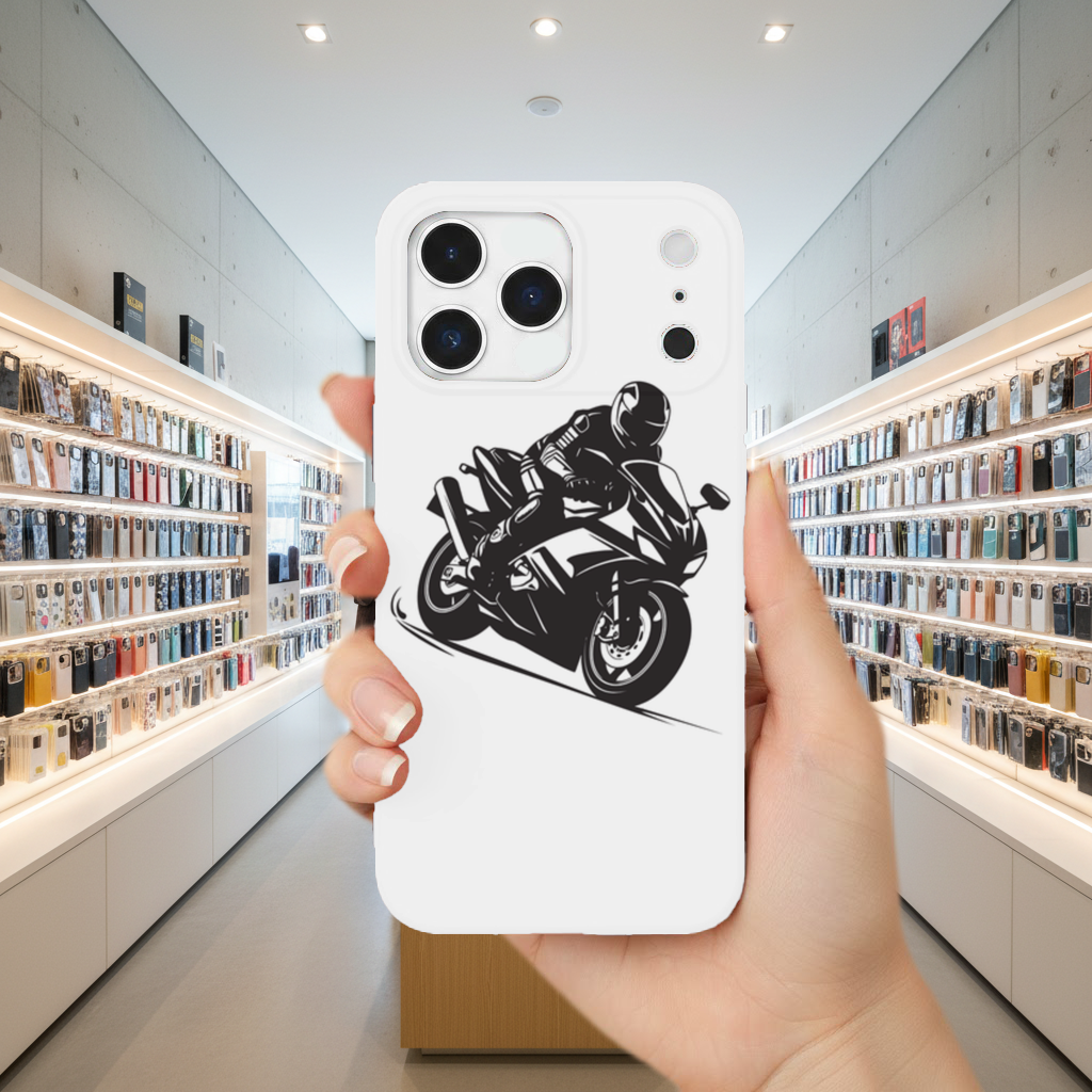 Sportbike Rider Leaning in Corner iPhone 17 Pro Max Case
