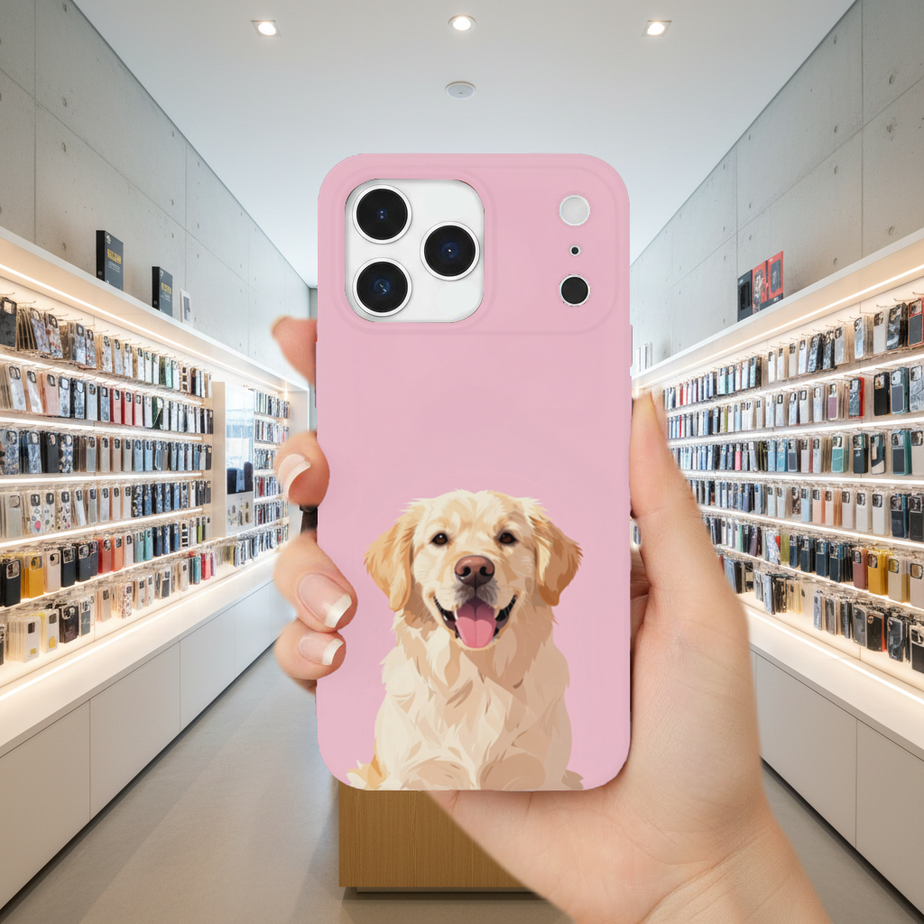 Smiling Golden Retriever Dog iPhone 17 Pro Max Case