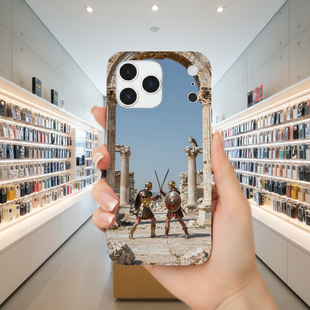 Ancient Roman Soldier Duel iPhone 17 Pro Max Case