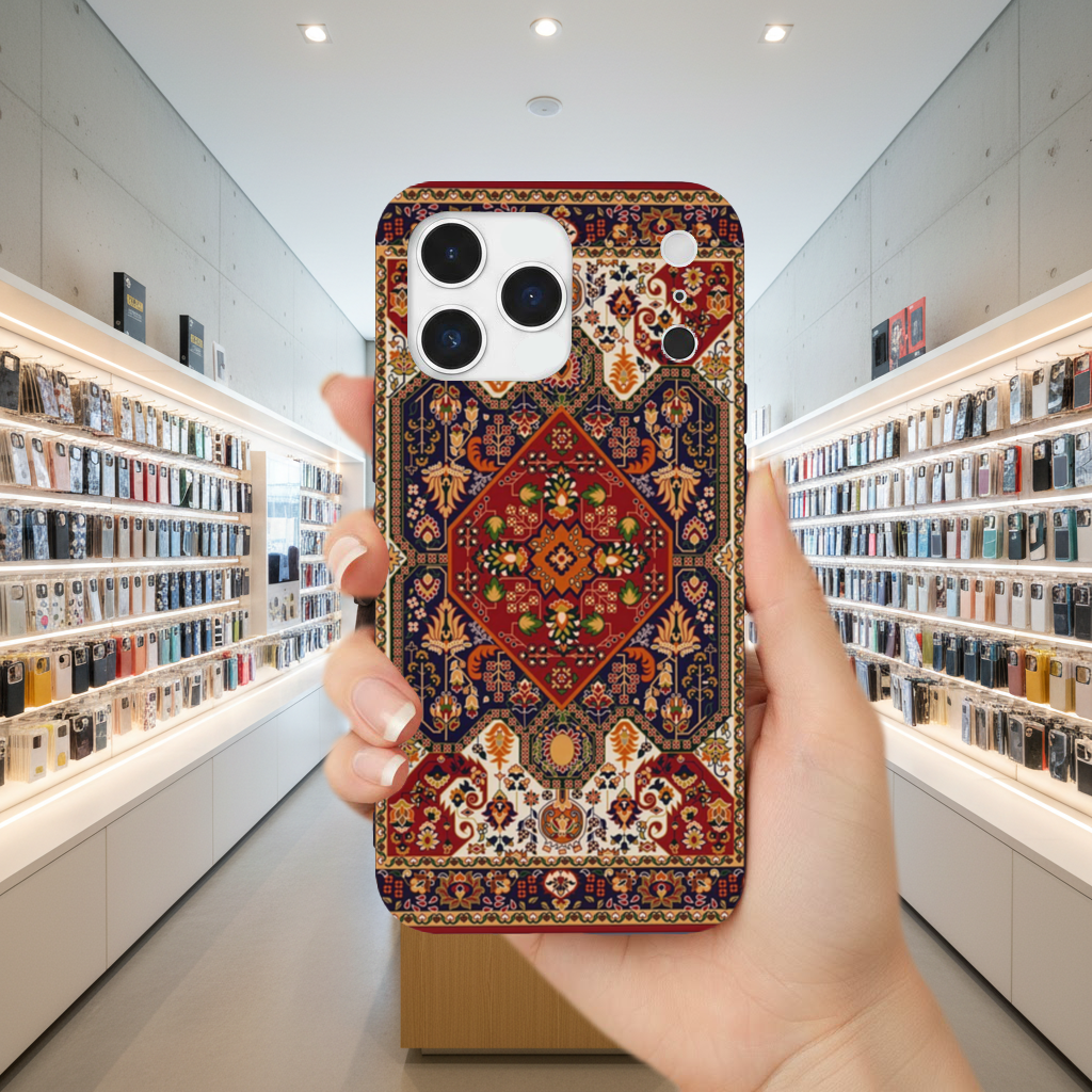 Antique Ethnic Tribal Floral iPhone 17 Pro Max Case