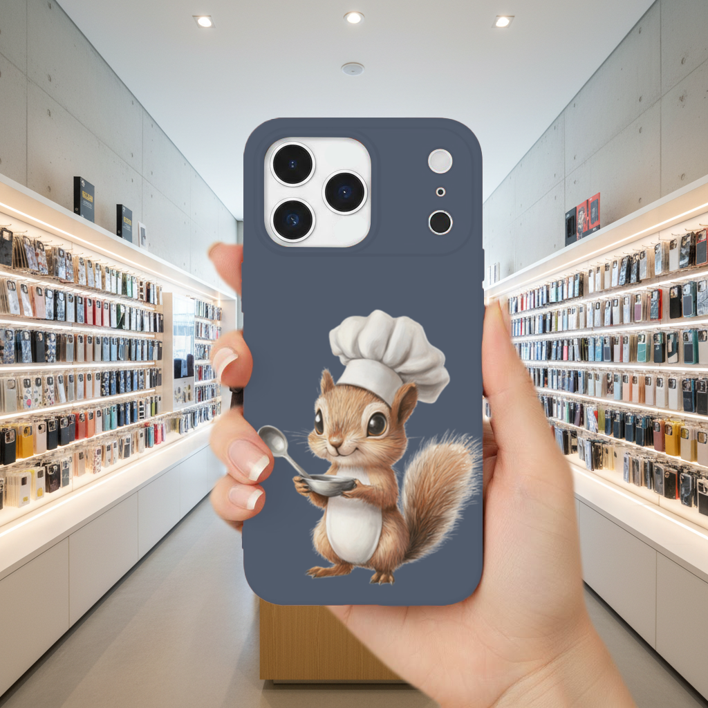 Whimsical Little Chef Squirrel iPhone 17 Pro Max Case