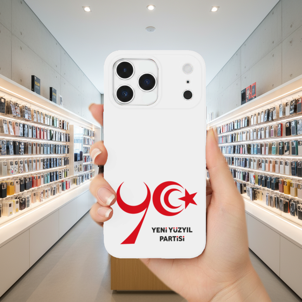 The Yeni Yüzyıl Party Logo on a White Background iPhone 17 Pro Max Case
