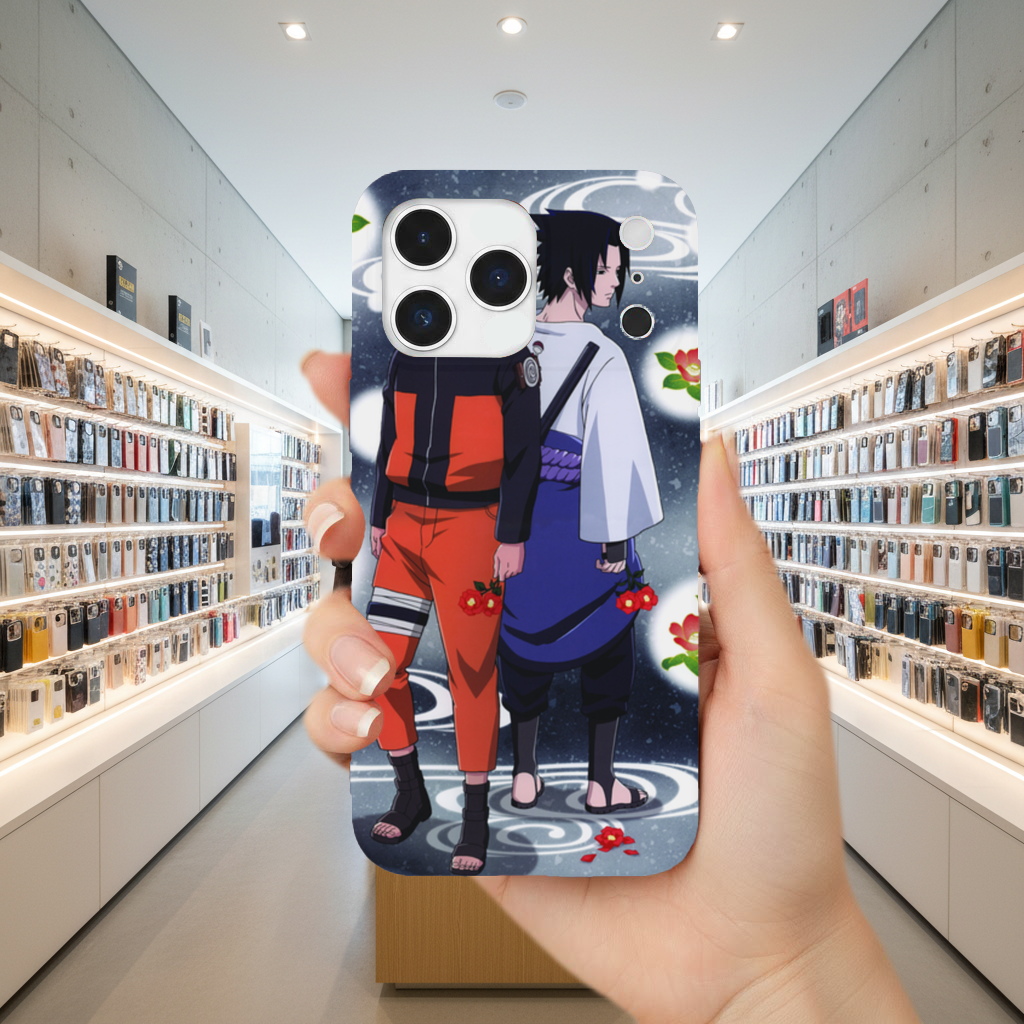 Two Rival Warriors with Red Camellias iPhone 17 Pro Max Case