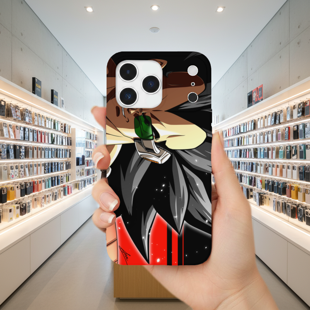 Red Eyed Armored Space Warrior iPhone 17 Pro Max Case