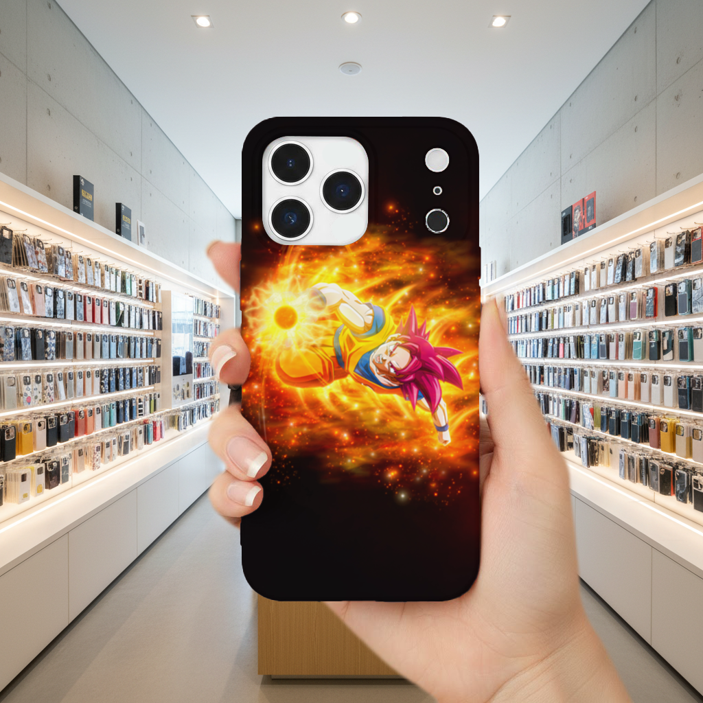 Fiery Pink Hair Warrior iPhone 17 Pro Max Case