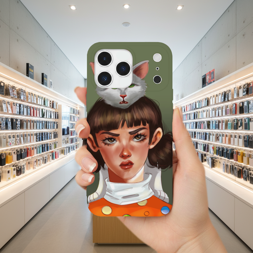 Mood Kedi ve Ben Dokunma Telefonuma! iPhone 17 Pro Max Kılıfı