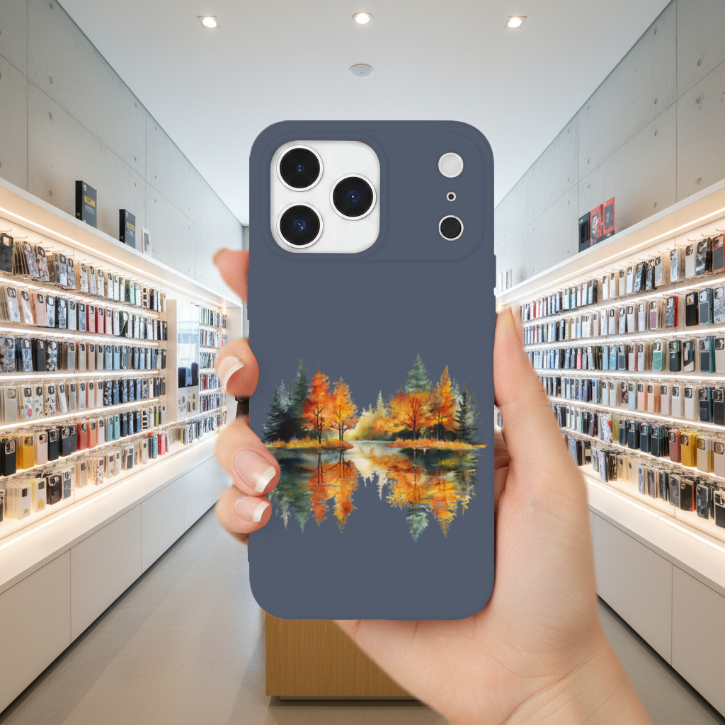 Sonbahar Ormanı Göl Yansıması iPhone 17 Pro Max Kılıfı