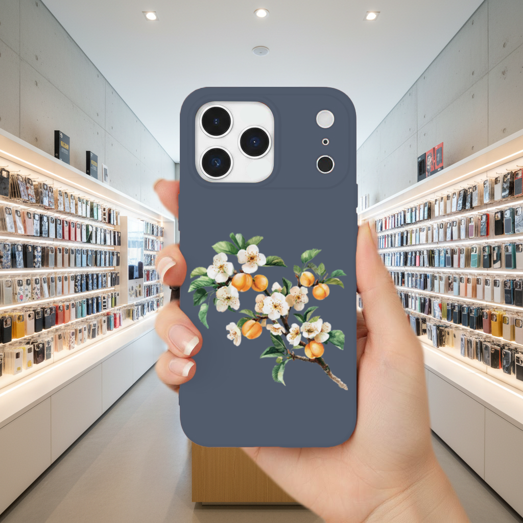 Watercolor Apricot Blossom Branch iPhone 17 Pro Max Case