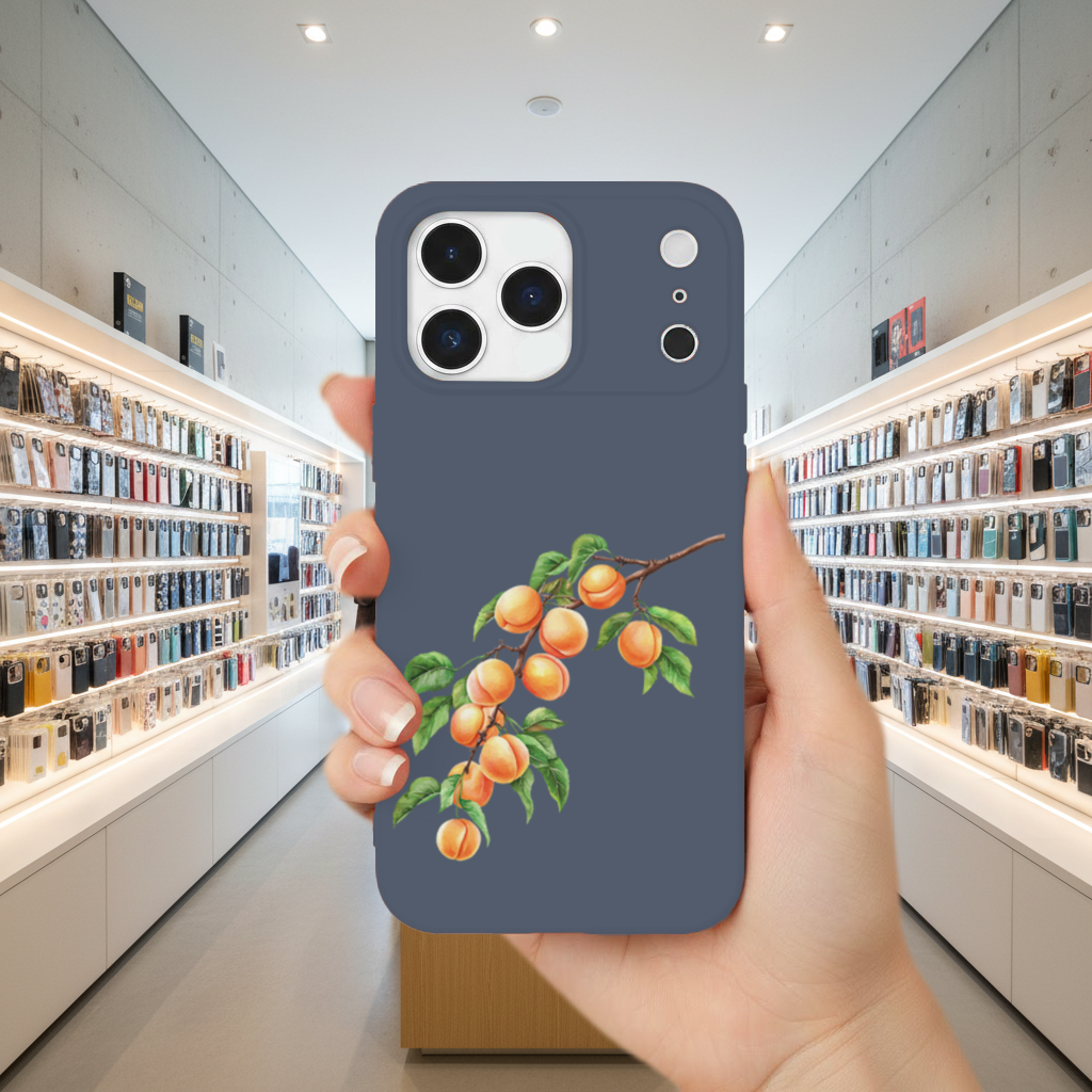 Olgun Turuncu Kayısı Dalı iPhone 17 Pro Max Kılıfı