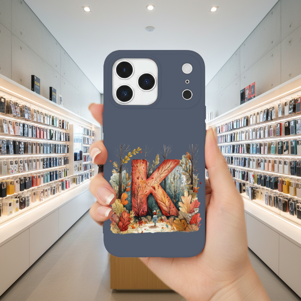 Sonbahar Ormanı K Harfi iPhone 17 Pro Max Kılıfı