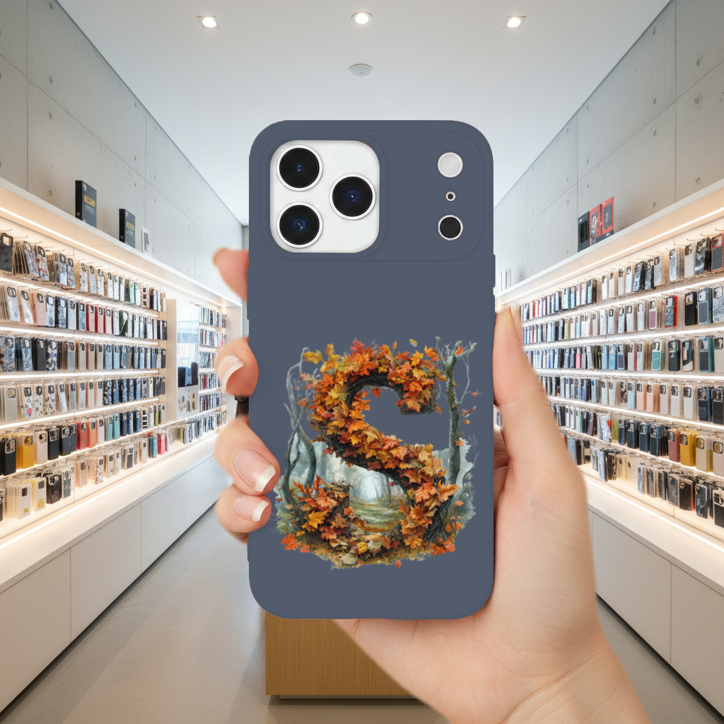 Sonbahar Yapraklı Orman S Harfi iPhone 17 Pro Max Kılıfı