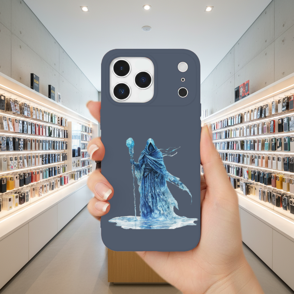 Mavi Buz Büyücüsü Kristal Asalı Karakter iPhone 17 Pro Max Kılıfı