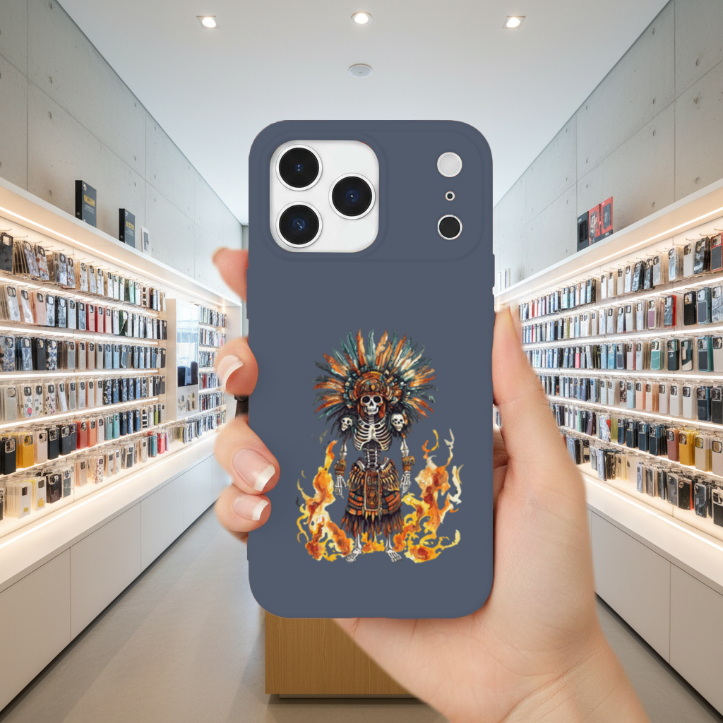 Aztek İskelet Savaşçı iPhone 17 Pro Max Kılıfı