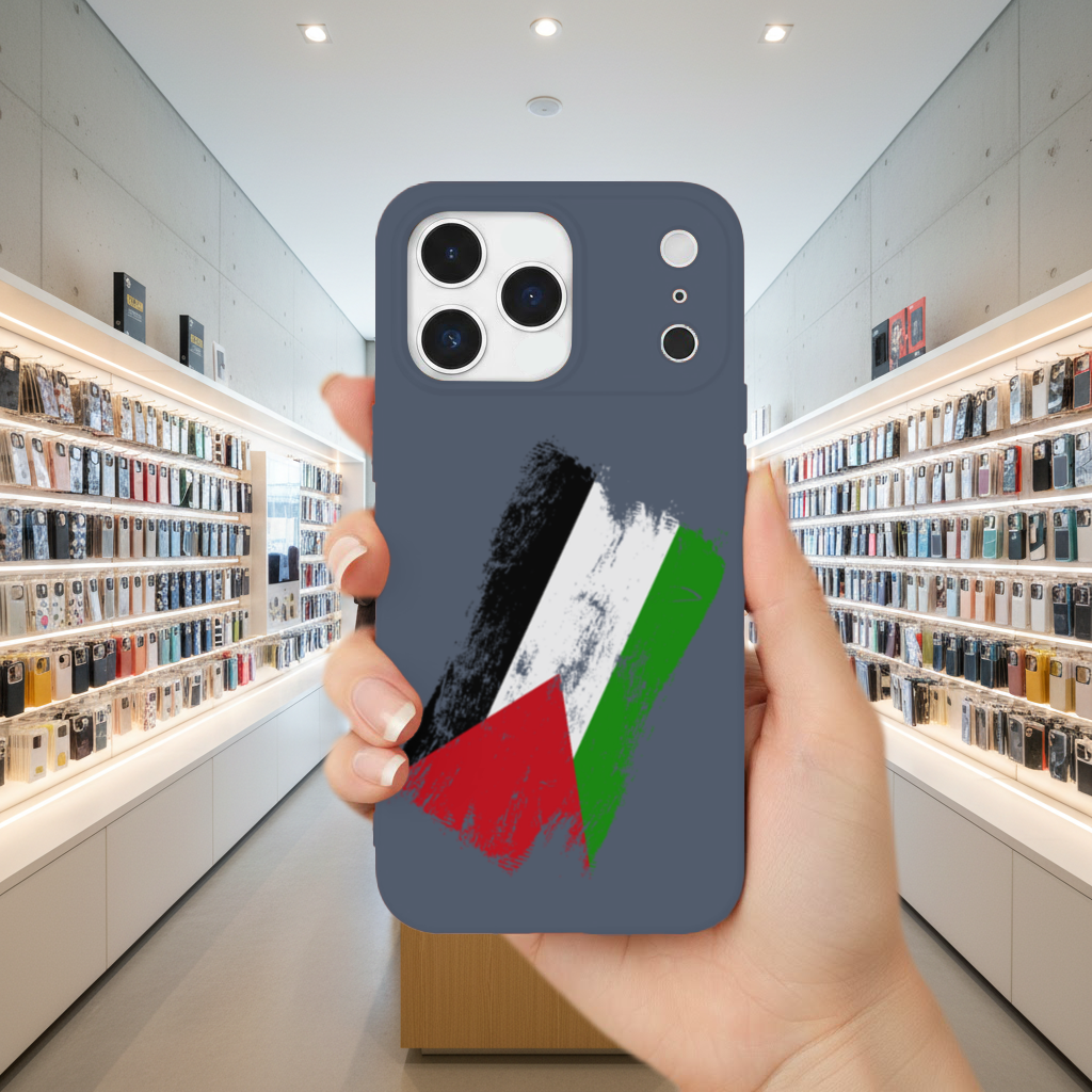 Filistin Direniş Bayrağı Fırça Darbesi iPhone 17 Pro Max Kılıfı