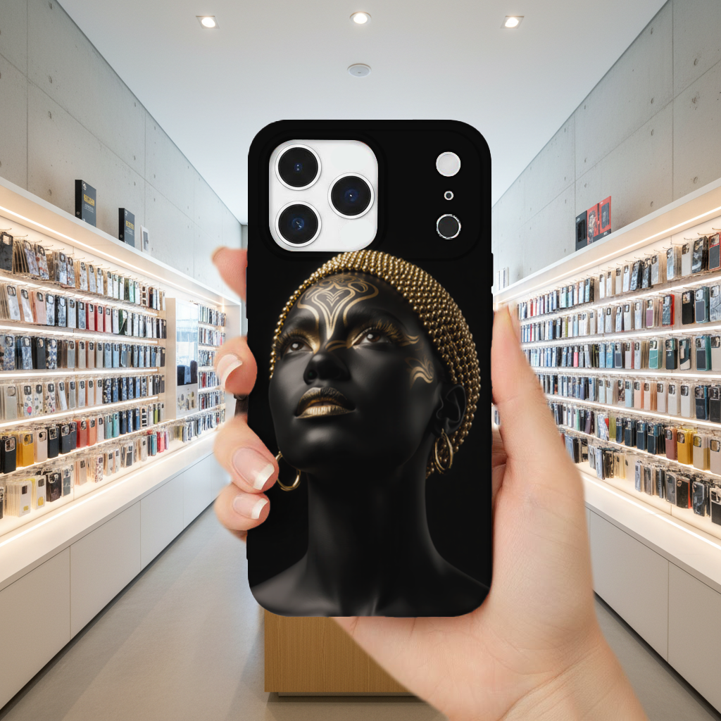 Gold Afrofuturistic Black Woman 