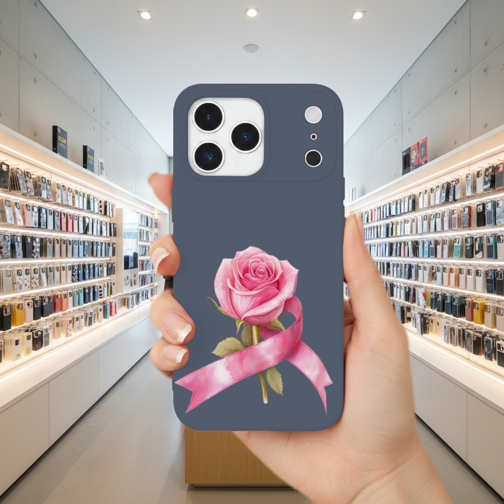 Breast Cancer Awareness Pink Rose 