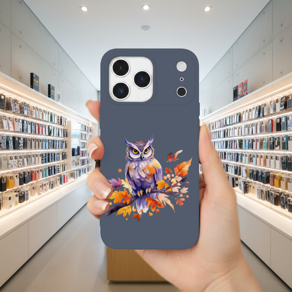 Whimsical Autumn Owl and Butterfly iPhone 17 Pro Max Case