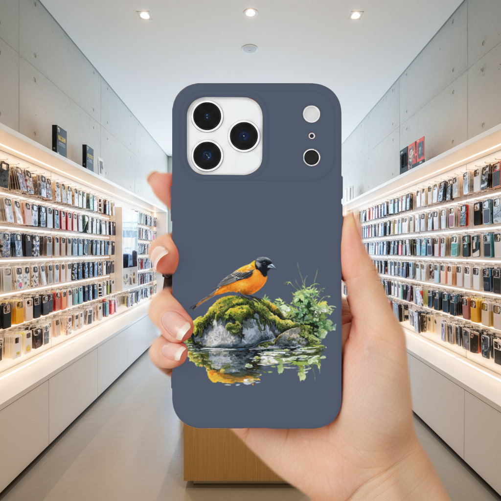 Orange Baltimore Oriole Bird iPhone 17 Pro Max Case