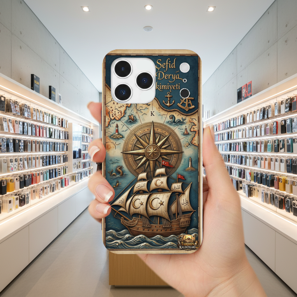 Bahr-i Sefid Kaptan-ı Derya Vintage Kılıf iPhone 17 Pro Max Kılıfı